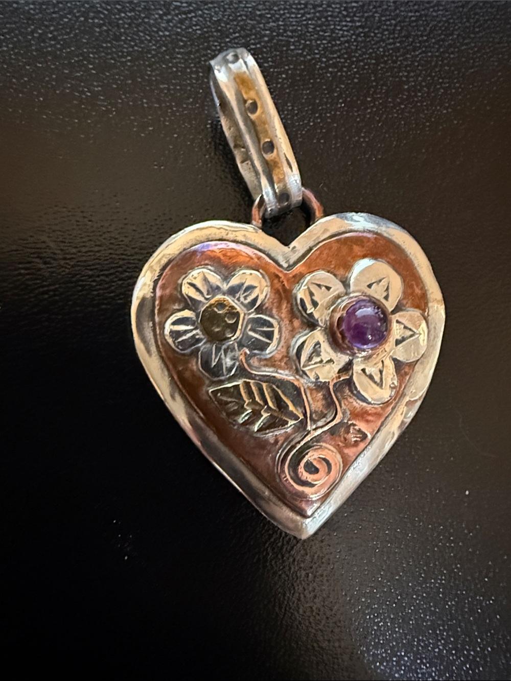 Hand crafted heart shaped pendant